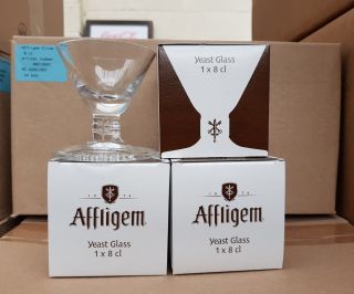 Joblot 24 X Affligem Belgium 8cl Yeast Glasses And All Individually Boxed