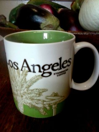 2009 Starbucks Los Angeles Ca Collectors Series City Coffee Mug Cup 16 Oz
