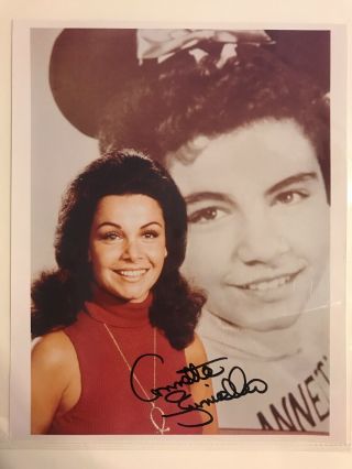 Autographed Picture Annette Funicello W Certificate Of Authenticity