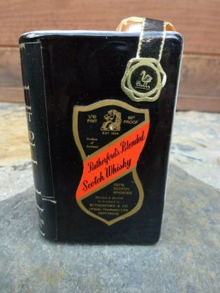 Vintage Rutherfords Scotch Whisky Cork Book Bottles Montrose Potteries