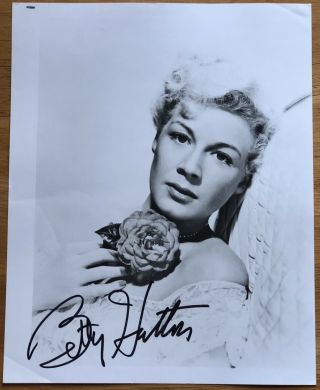 " Annie Get Your Gun " Singer And Actress Betty Hutton Autograph Photo