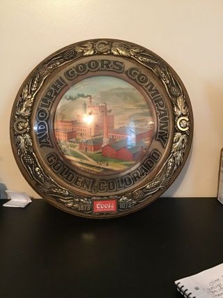 Adolf Coors Company Golden Colorado 1873 - 1973 100th Anniversary Brewery Sign