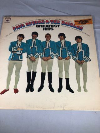 Paul Revere And The Raiders Greatest Hits 1978 Vinyl Lp Vg,  /vg,