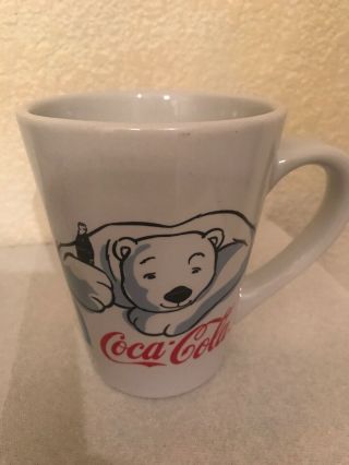2001 Coca Cola Coke Polar Bear Collectible Coffee Mug Cup Gibson