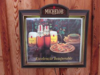 Vintage Spanish Version Michelob Beer Lighted Sign - " Excelencia Insuperable "