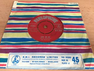 The Beatles Love Me Do 7 " Vinyl 1962 45 - R 4949