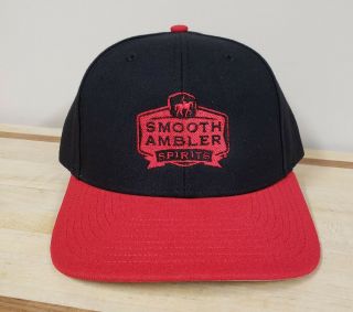 Old Scout Smooth Ambler Spirits Black And Red Ballcap Baseball Hat Cap
