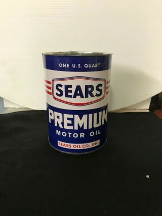 Sears Vintage Oil Can 1965 Nos Old Stock