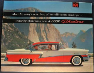 1956 Mercury Phaeton Large Brochure Montclair Monterey Custom