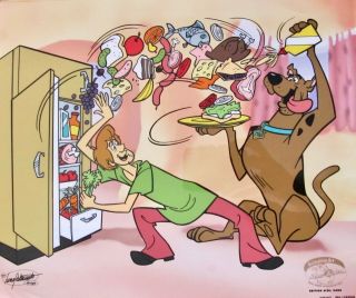 Hanna Barbera Scooby Doo & Shaggy Animation Art Sericel Cel Iwao Takamoto