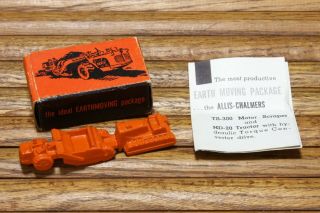 Rare Vintage Allis - Chalmers Hd - 20 Tractor & Ts - 300 Scraper Dealer Salesman Promo