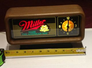 Vintage Miller Beer Motion Sign Clock Light