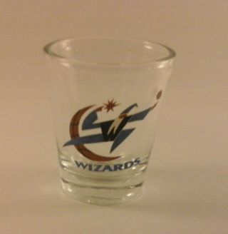 Vtg Souvenir Nba Shot Glass - Washington Wizards - Hunter Usa