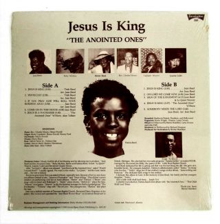 JEAN REED & ANOINTED ONES LP Jesus Is INCULCATION Rec 85 SOUL GOSPEL Hear 2