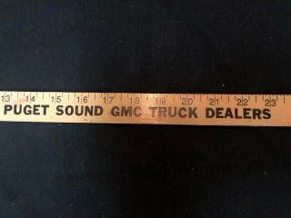 Vintage Puget Sound Gmc Trucks Yard Stick Seattle