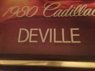 1980 Cadillac De Ville Showroom Sign,  Display Corp.  Int ' l,  Big 30 