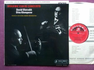 Sax 2411 - Brahms Violin Concerto - Oistrakh/klemperer - 1st Cemi Circle - Bx1