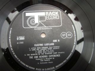 THE JIMI HENDRIX EXPERIENCE ELECTRIC LADYLAND TRACK RECORDS 1967 613008 NUDES 6