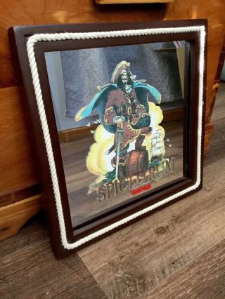 Captain Morgan Spiced Rum Mirror Man Cave Art Wall/stand Collectable Plaque12x12