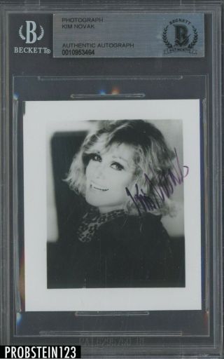 Kim Novak Actress Signed Photo Auto Autograph Bgs Bas Authentic