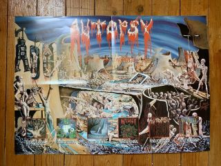 Autopsy - Acts Of The Unspeakable - Vinyl LP - 1992 1st Press w/poster 6