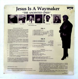 JEAN REED & ANOINTED ONES LP Jesus Is A Waymaker INCULCATION Rec 85 SOUL 2