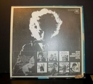 Vintage Bob Dylan ' s Greatest Hits Record LP Vinyl with Milton Glaser Poster 5