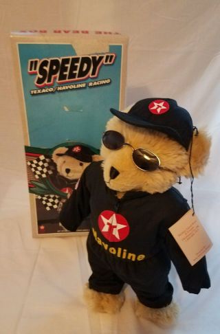 Vintage Texaco Havoline " Speedy " Teddy Bear 15 " 4th Edition 2000 Nib