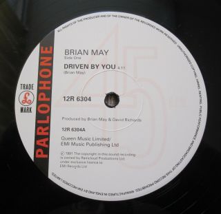 BRIAN MAY - QUEEN : Driven By You 12 