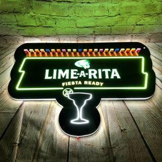 Led Bar Pub Man Cave Lighted Sign Bud Light Lime A Rita Sign Fiesta Ready