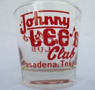 Mickey GILLEY’S CLUB & Johnny Lee’s Club PASADENA,  TX obsolete Rocks Glass 2