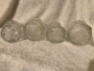 Complete Set of 4 1995 BATMAN FOREVER Collectible McDonald ' s Glass Mugs Perfect 6