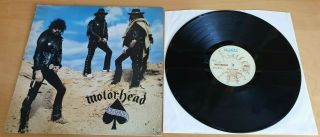 Motorhead - Ace Of Spades Lp Vinyl Bronze Bron 531 1980 Vg,  / Vg,  A - 2u/b - 1u