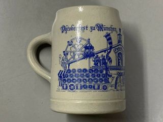 Rare Vintage Lowenbrau Munich German.  5l Large Beer Mug Stein - Intricate Design