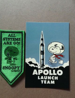 Sdcc 2019 Exclusive Peanuts Astronaut Snoopy All Systems Go Embroidered Patch