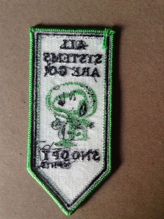 SDCC 2019 Exclusive Peanuts Astronaut Snoopy All Systems Go Embroidered Patch 4