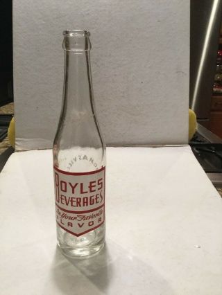 Vintage Boyles Beverages Glass Soda Bottle Coca - Cola Thomasville N.  C.