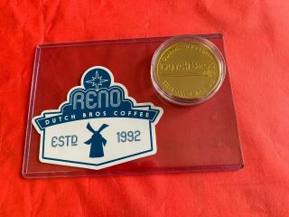 Dutch Bros Reno,  Nv Regional And Gold Employee Coin From Coacha