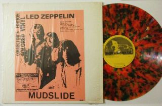Led Zeppelin Mudslide Lp Multi - Colored Vinyl Mushroom Not Tmoq Takrl Rare