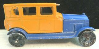 Vintage Tootsietoy Gm Series Car 6003 Orange & Blue Buick Brougham Shape
