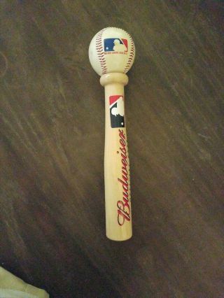 Budweiser MLB Bat and Ball Beer Tap Handle.  12.  5 