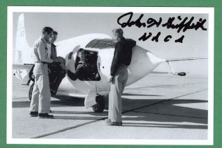 John Griffith Dec.  Bell X - 1b Test Pilot Wwii P - 40 Signed 4x6 B/w Photo E17390