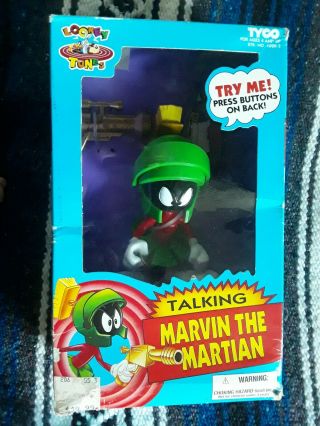 Vintage Looney Tunes Talking Marvin The Martian Tyco Toy