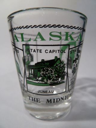 Alaska Scenery Green Classic Design Shot Glass Shotglass