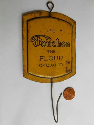 Antique Fanchon Flour Receipt Holder Sign