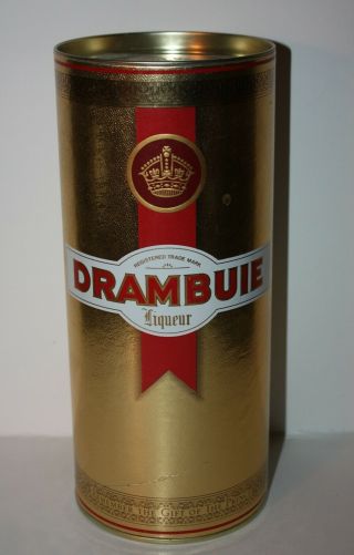 Vintage Drambuie Tin Liquor Liqueur Container