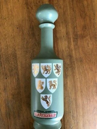 Old Fitzgerald Decanter Tournament Decanter Wedgewood Green