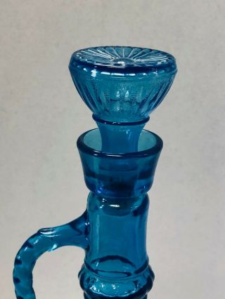 Vintage Jim Beam Blue Glass I Dream of Jeannie Liquor Bottle Genie Decanter 3