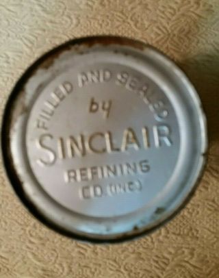 1940s Vintage SINCLAIR OPALINE MOTOR OIL All 1 qt Can 5