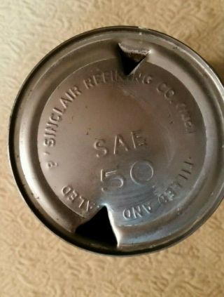 1940s Vintage SINCLAIR OPALINE MOTOR OIL All 1 qt Can 6